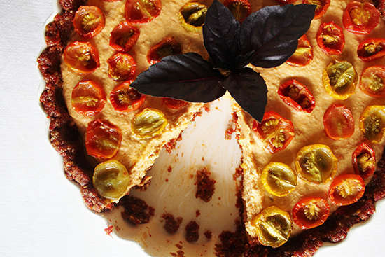 Summer tomato tart