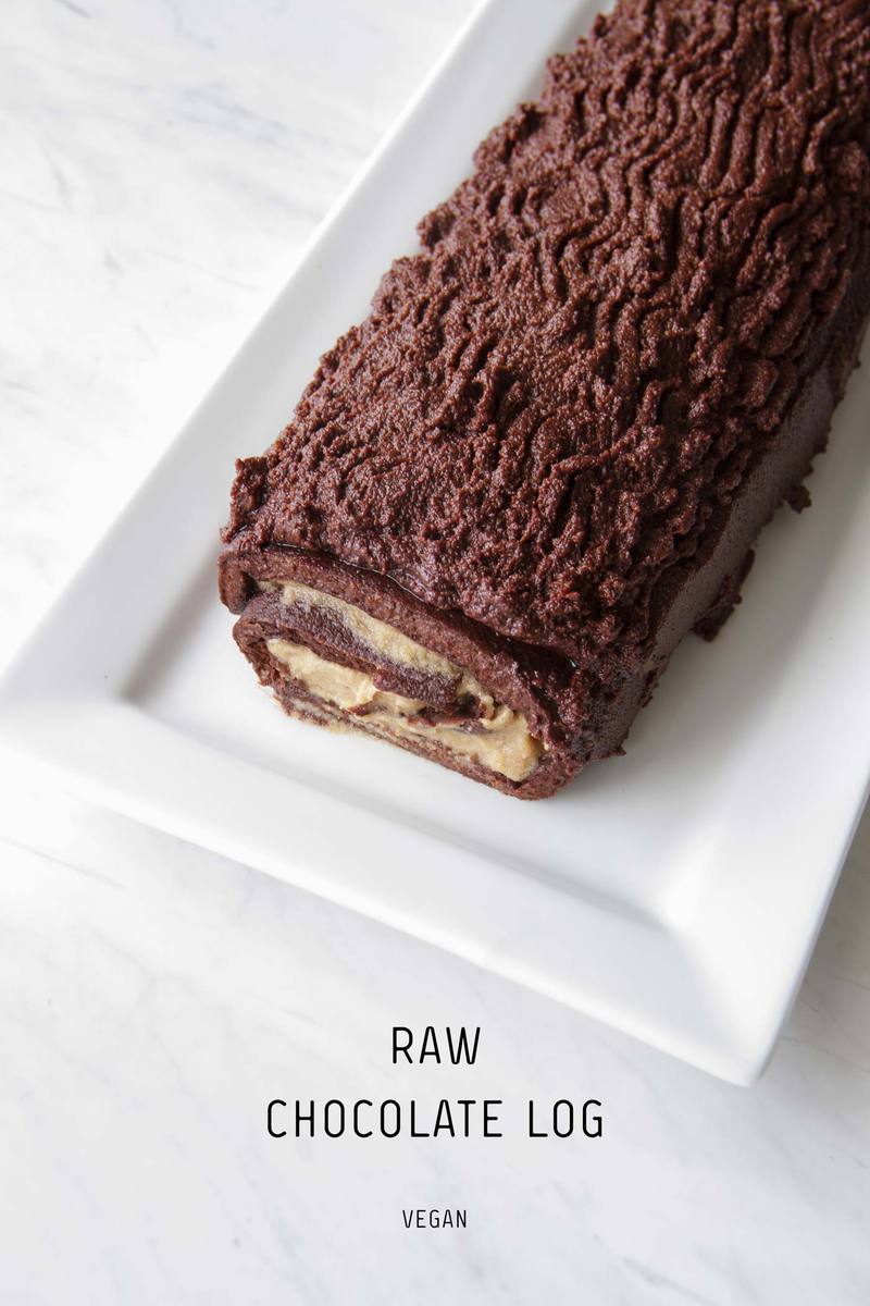 Raw Chocolate Log