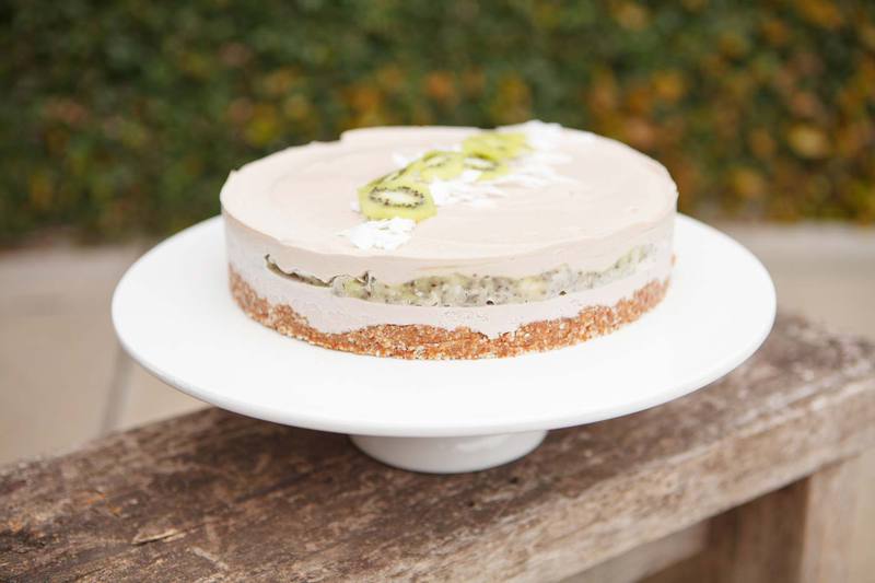 Raw Feijoa Kiwifruit Cake