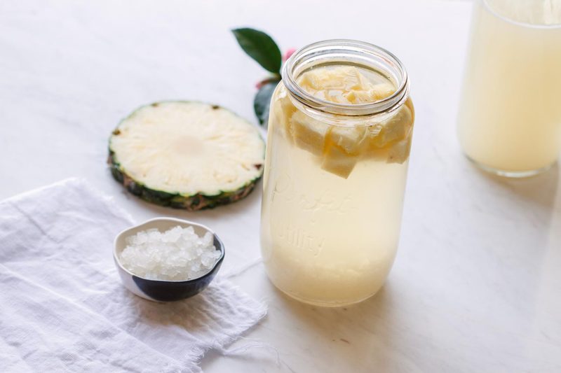 Pineapple Coconut Water Kefir - a fermented beverage