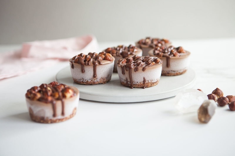 Raw Chocolate Hazelnut Cakes