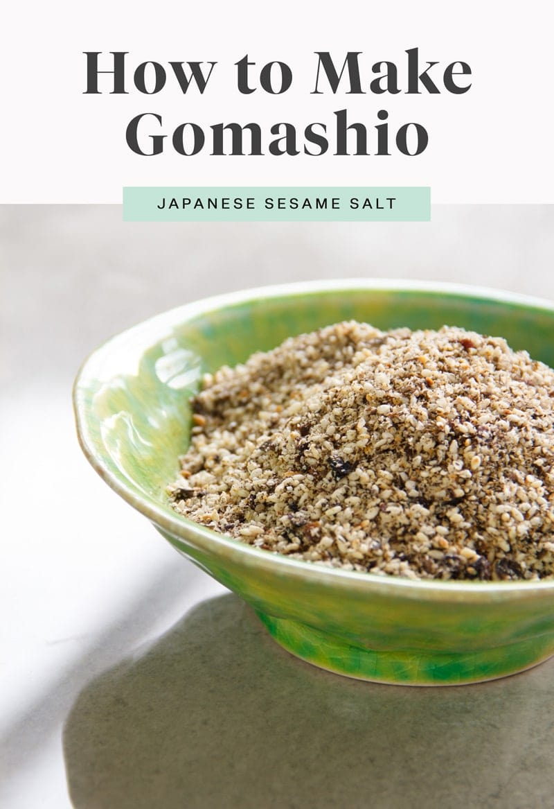 How to make gomashio – Japanese sesame salt condiment. #gomashio #gomasio #gomashiorecipe #gomasiorecipe #AscensionKitchen // Pin to your own inspiration board! //