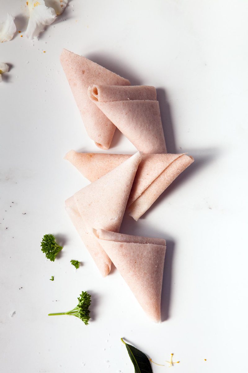 Raw Coconut Samosas