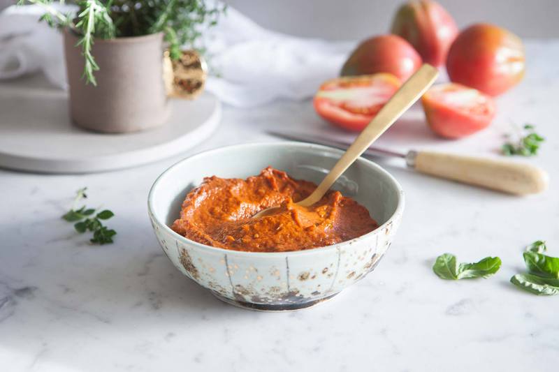 Homemade Roasted Tomato Sauce.