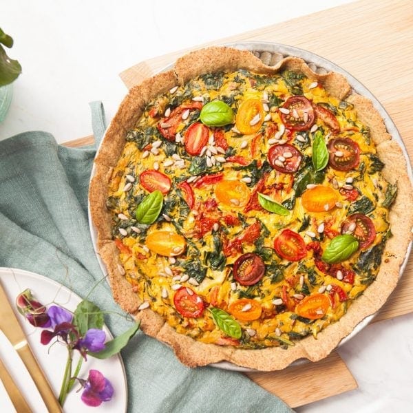 Gluten Free Quiche with Sun Dried Tomatoes and Spinach Ascension Kitchen