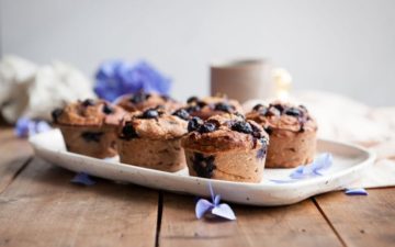 Gluten Free Blueberry Muffins with Teff