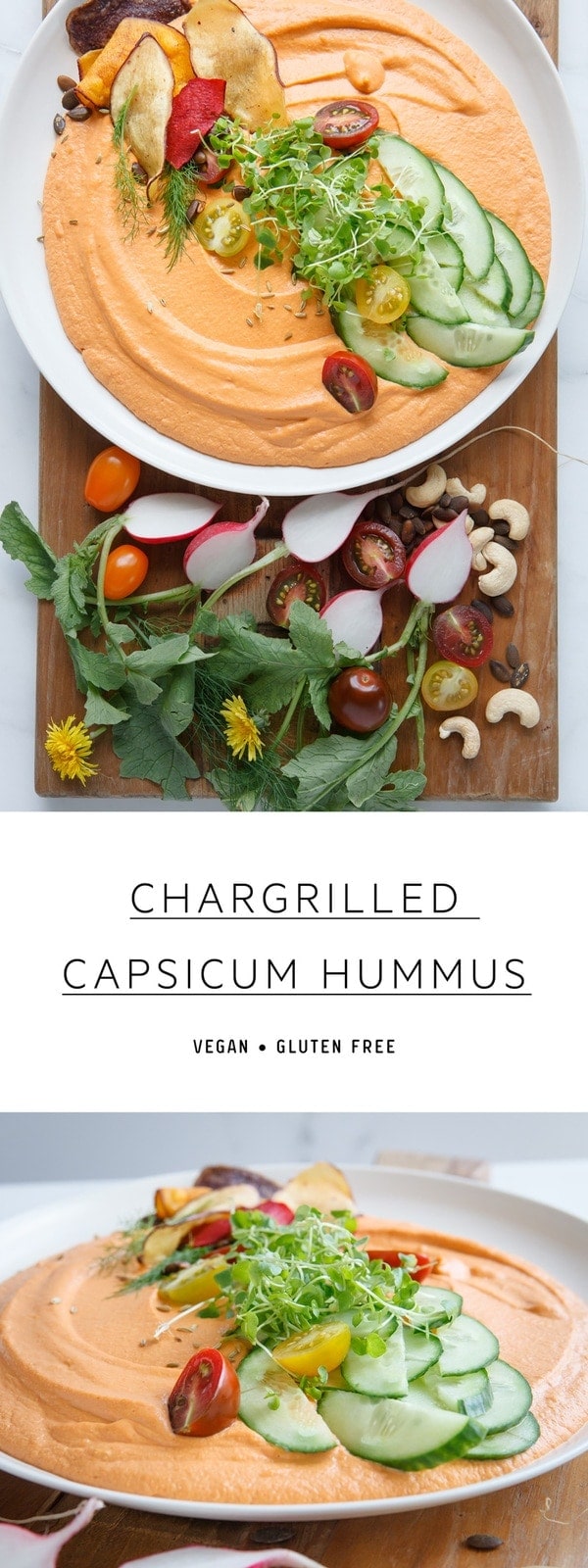 Chargrilled Capsicum Hummus with cashews and miso. #chargrilledhummus #capsicumhummus #redpepperhummus #redpepperhummusrecipe #roastedredpepperhummus #redpepperhummusroasted #redpepperhummusrecipe #AscensionKitchen // Pin to your own inspiration board! //