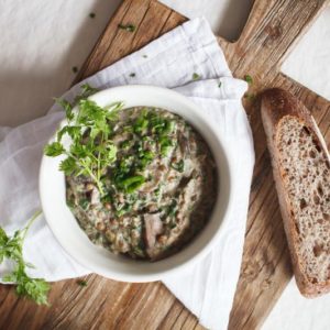 Cozy Creamy Mushroom Lentil Stew