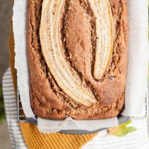 Gluten Free Coconut Date Banana Bread {Sugar free, Vegan}