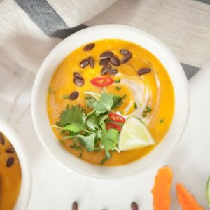 Anti-inflammatory Thai Pumpkin Soup with Turmeric
