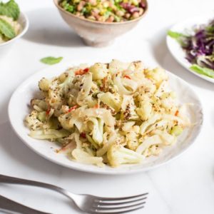 Roasted Cauliflower with Fennel and Chilli