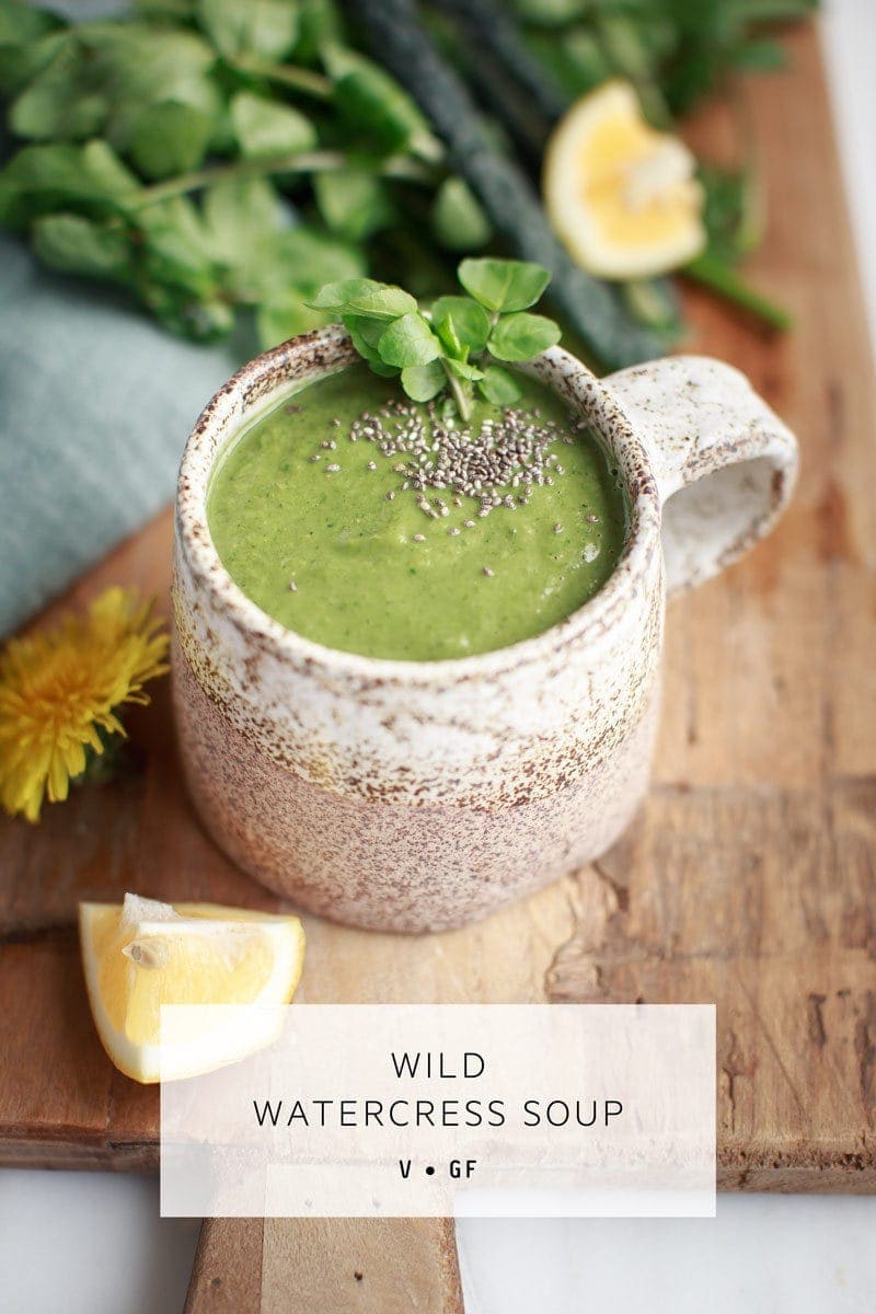 This healthy Watercress Soup is packed full of greens that support the liver. Dairy free, vegan. #watercresssoup #watercresssouprecipe #watercresssouphealthy #watercresssoupvegan #easywatercresssoup #detoxsoup #springsoup #AscensionKitchen // Pin to your own inspiration board! //