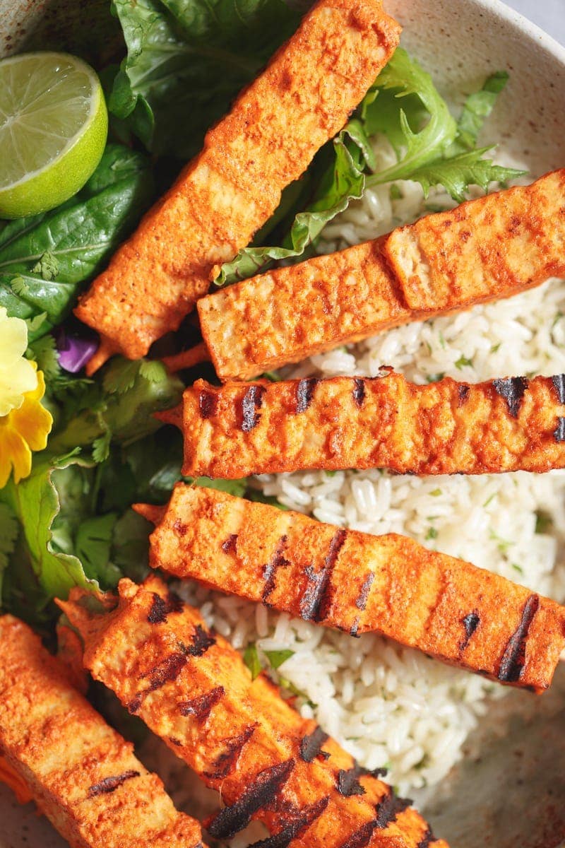 Tandoori Tempeh Skewers