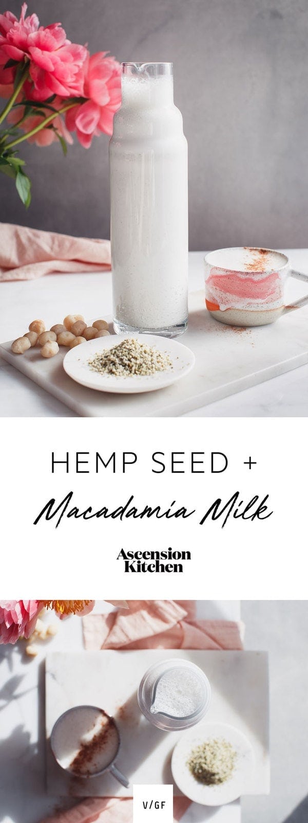 Hemp Seed Macadamia Nut Milk - Vegan milk