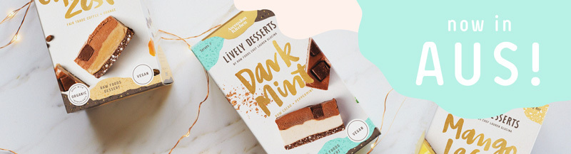 Banner ad for new Lively Desserts launching in Australia