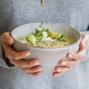 A thick and creamy Celeriac Soup – done in 30 minutes, the perfect healthy Autumn meal. #celeriacsoup #celeriacsouprecipes #celeriacsoupvegan #celeriacsouphealthy #celeriacsoupcreamof #celeriacsoupcream #celeriacrootrecipes #celeriacrecipes #celeriacrecipes vegan #celeriacrecipessoup #celeriacrecipesfennel #AscensionKitchen // Pin to your own inspiration board! //