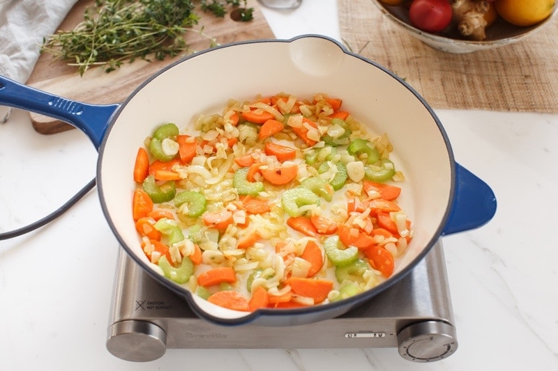 How to make a lentil shepherd's pie step by step: step 1