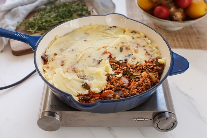 How to make a lentil shepherd's pie step by step: step 3