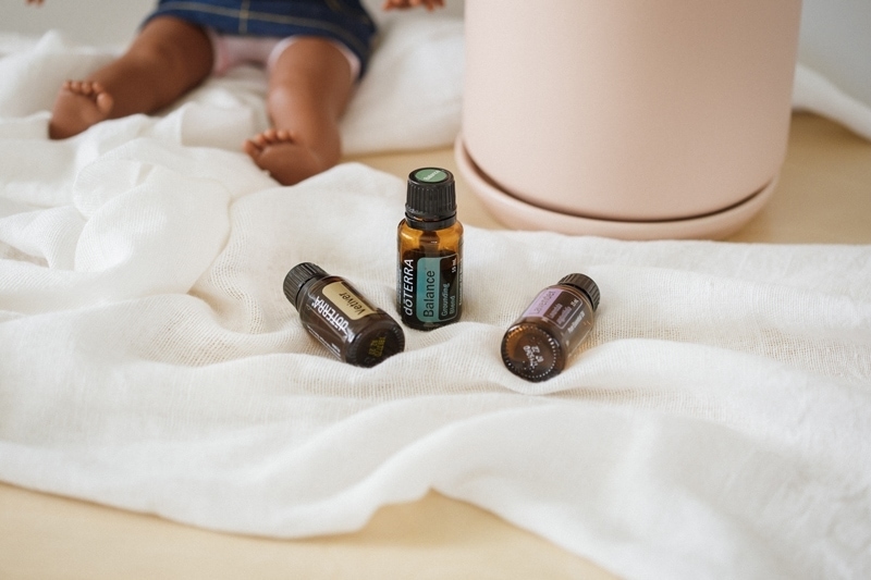 A range of essential oils for kids sleep