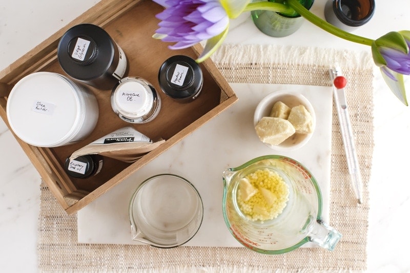 Ingredients used for DIY Face Cream