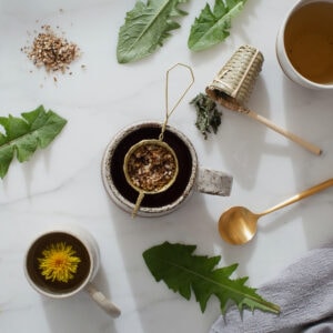 How to make dandelion tea (from flower, leaf and root)
